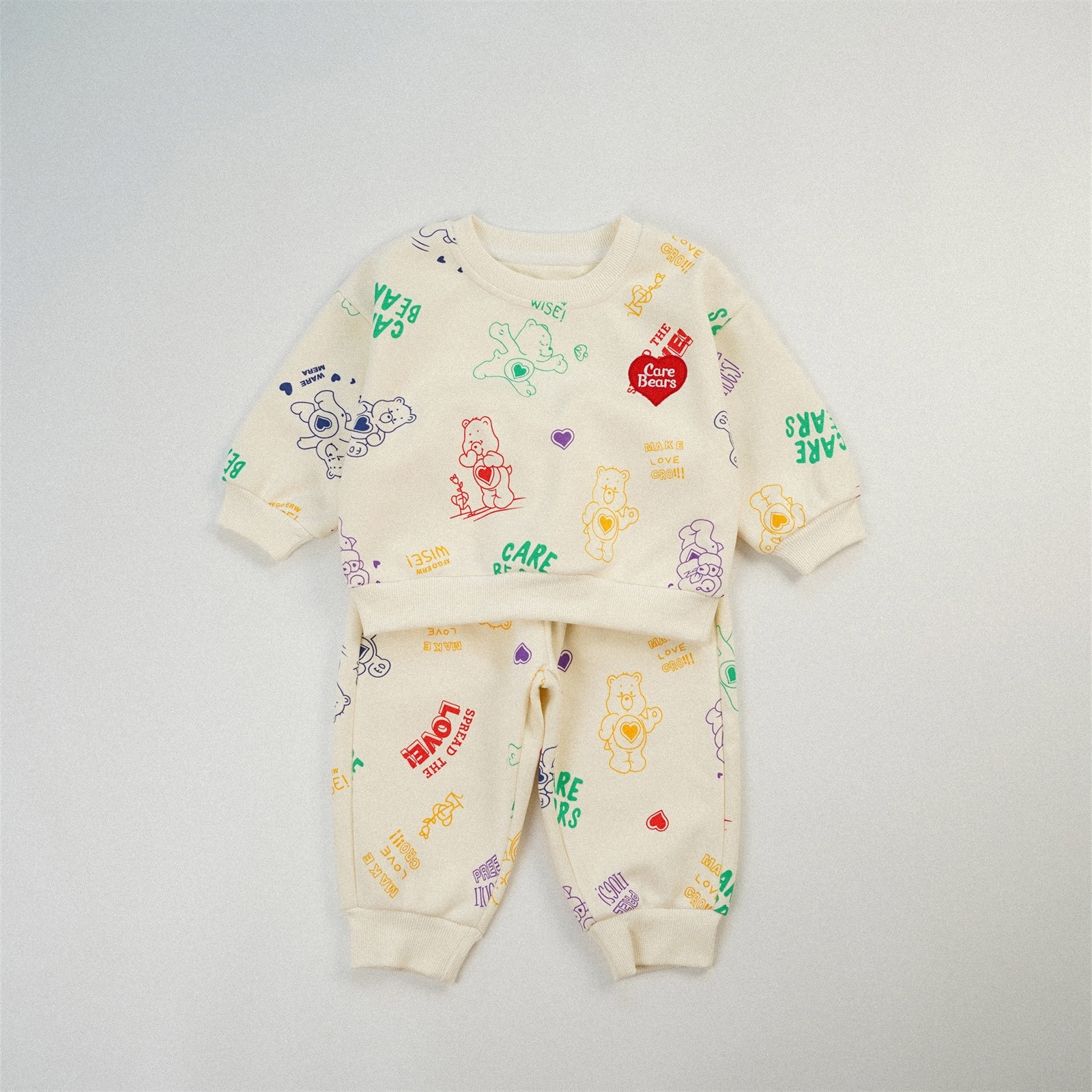 多多糖果熊長袖套裝