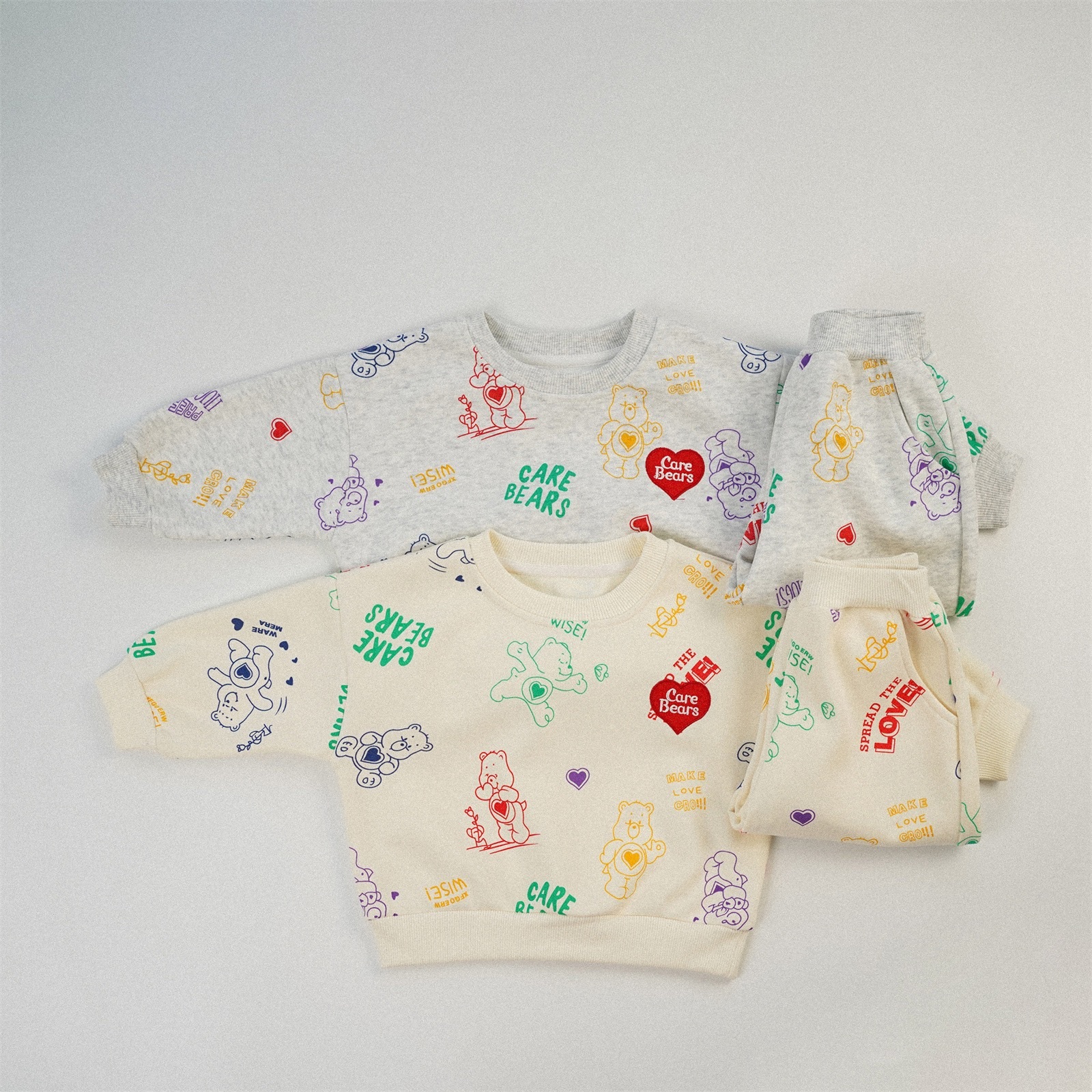 多多糖果熊長袖套裝