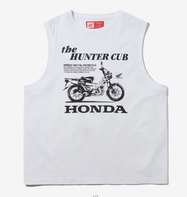 HONDA 本田 /  Hunter Cub Sleeveless White / HFM1VT303AWH / AUG25