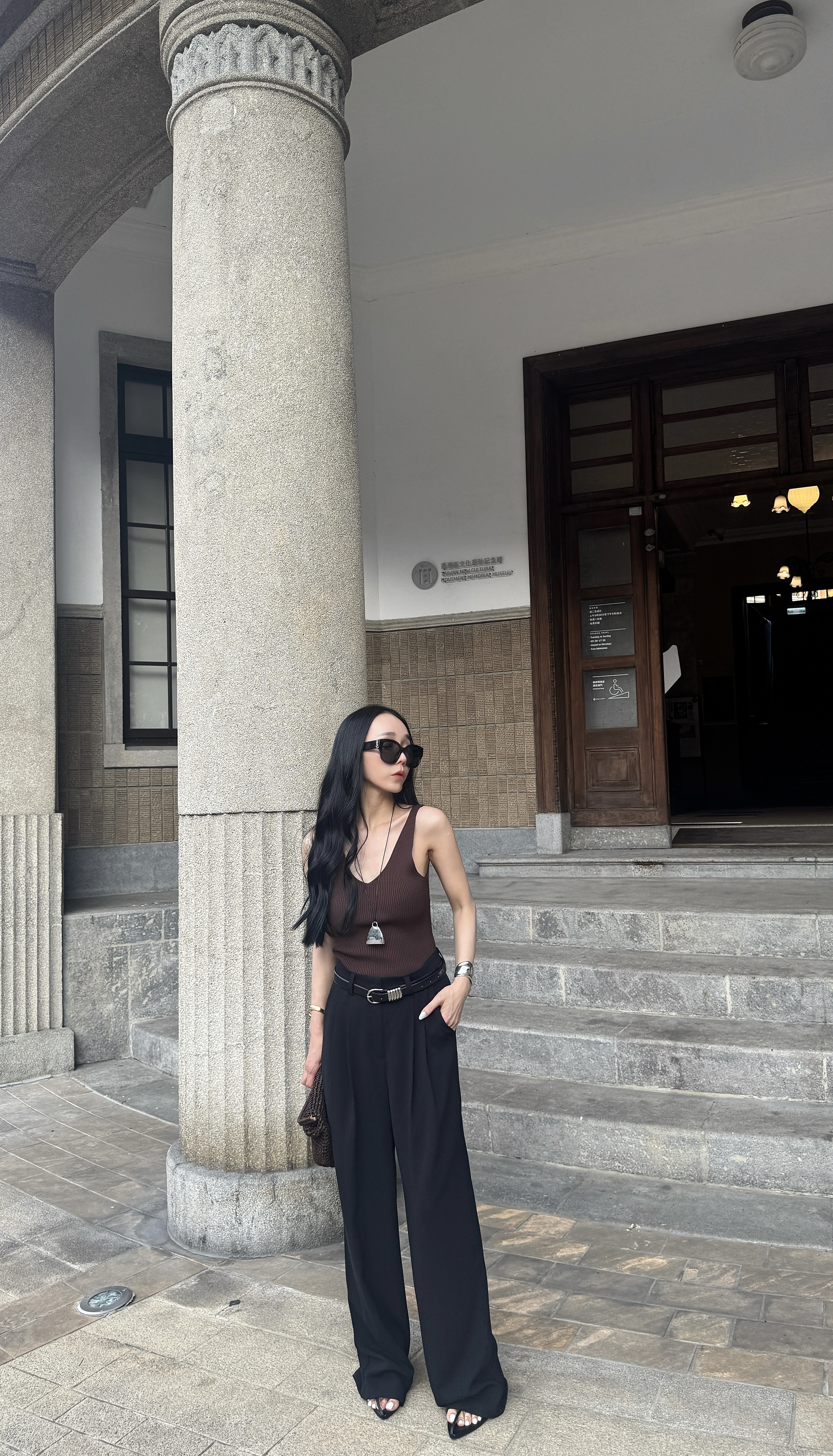 打摺寬西褲(卡其S/M、黑S現貨)