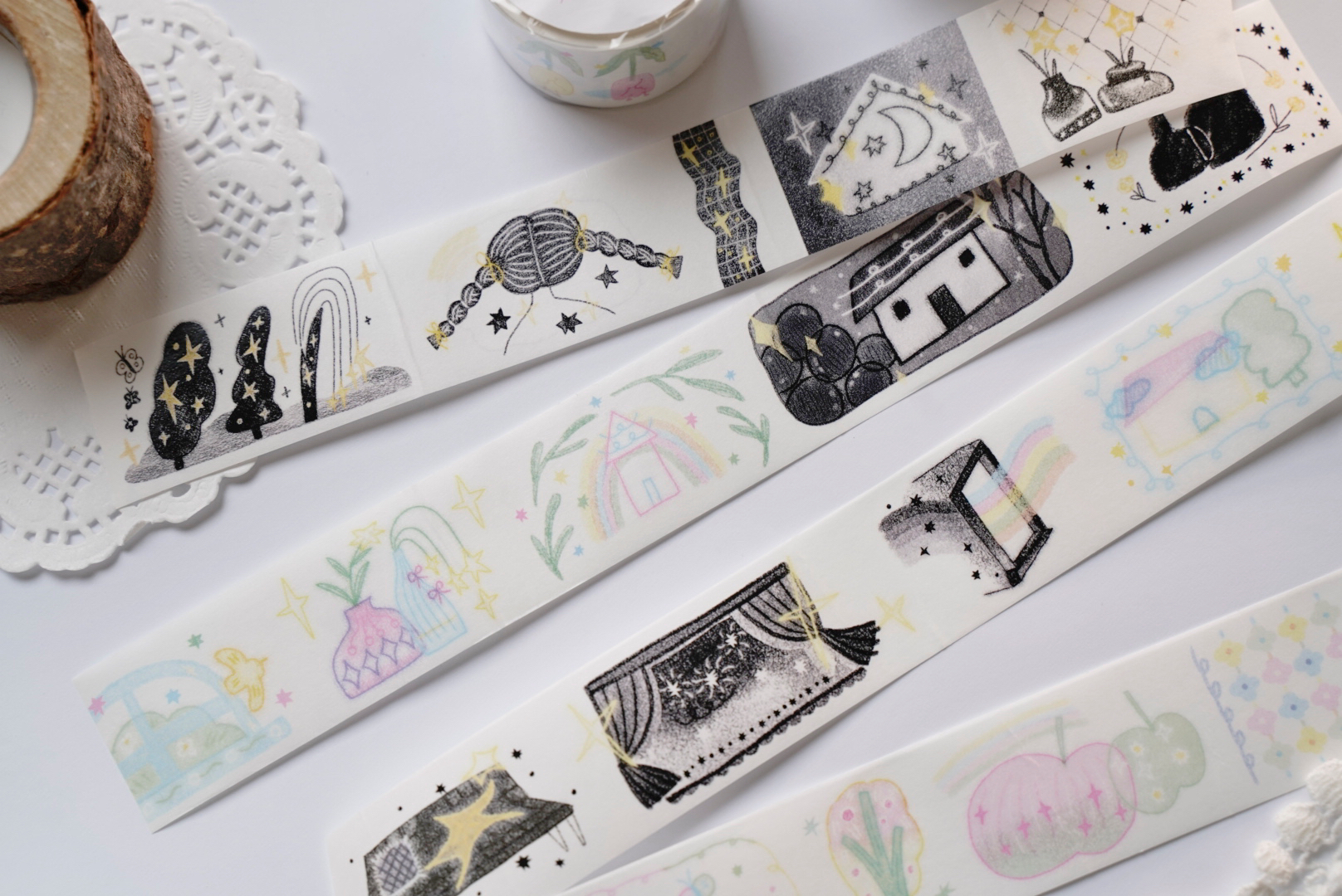 Muzishan - Tape - black and white to colorful small world