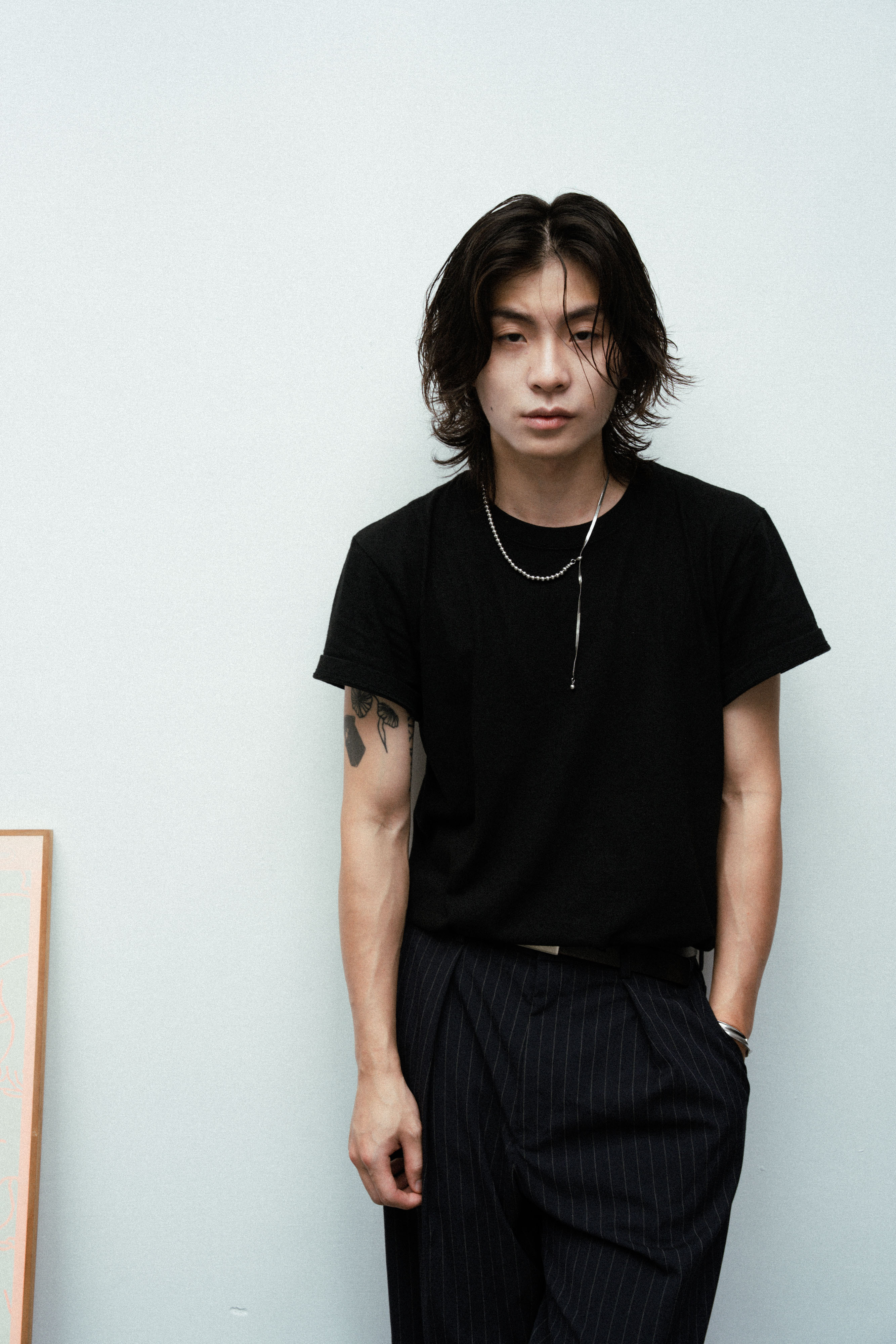 【BLUZ】鋼珠蛇骨拉向項鍊