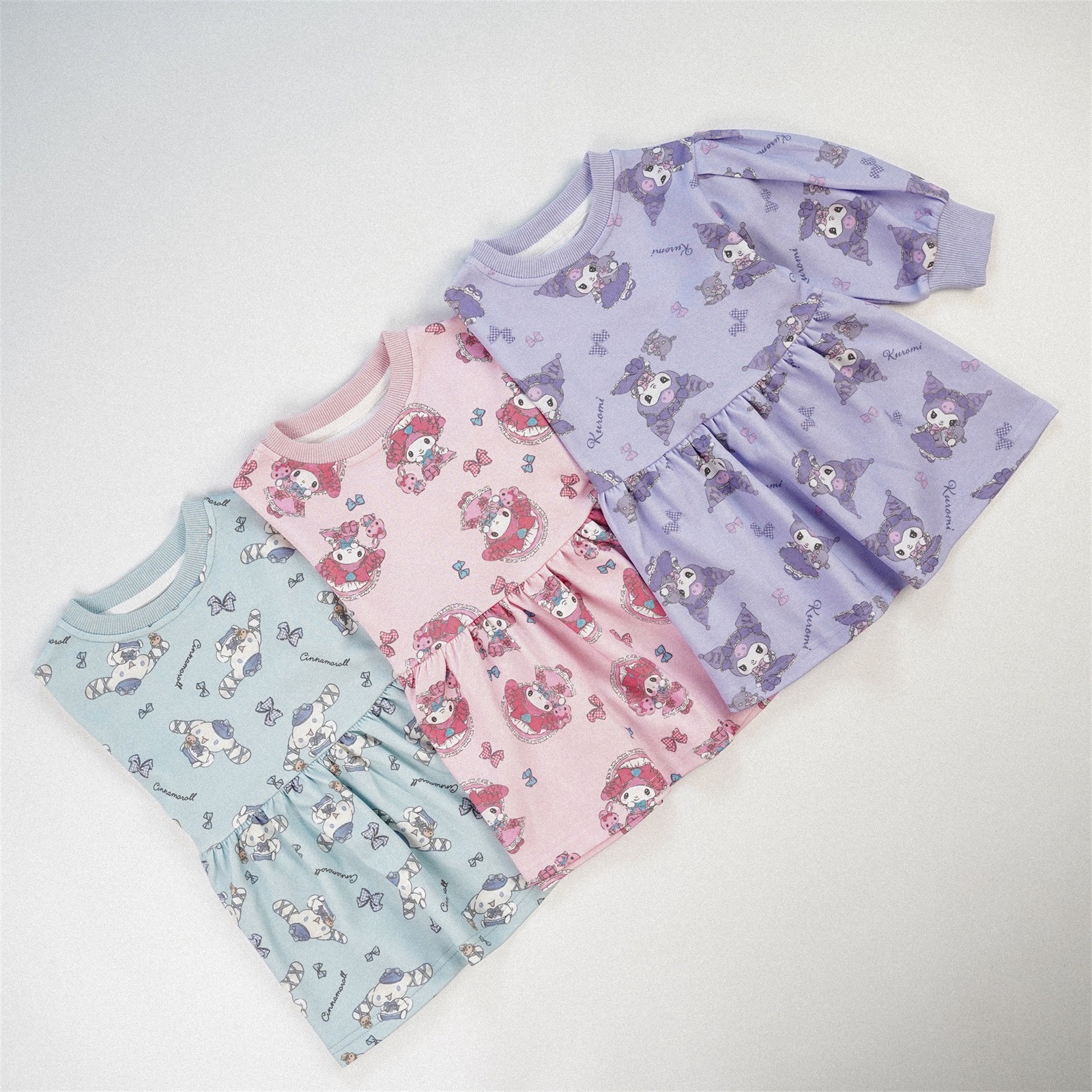 三色小童趣洋裝