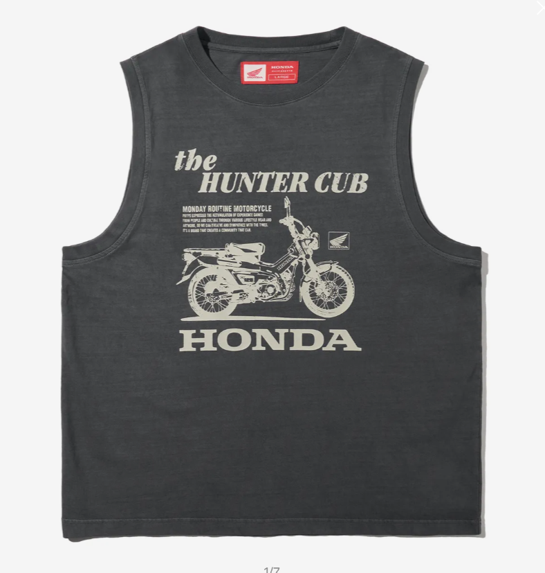 HONDA 本田 / Hunter Cub Sleeveless Charcoal / HFM1VT303ACH /  AUG25