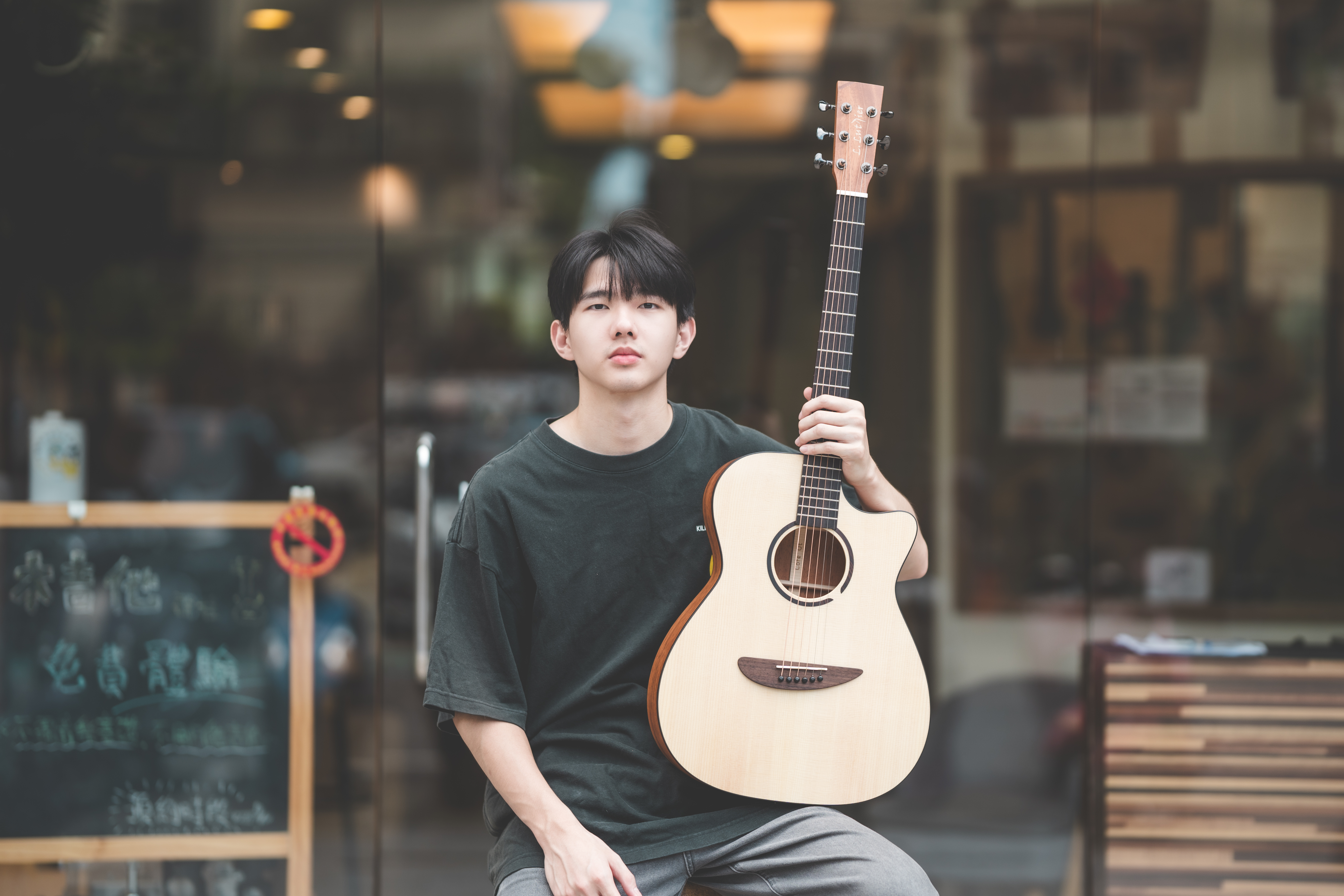 L.Luthier - Cofe Ot 40吋 單板木吉他 桃花心木 新手吉他 音色甜美 外觀簡約耐看 第 3 張圖片｜三峽吉他 / Bass