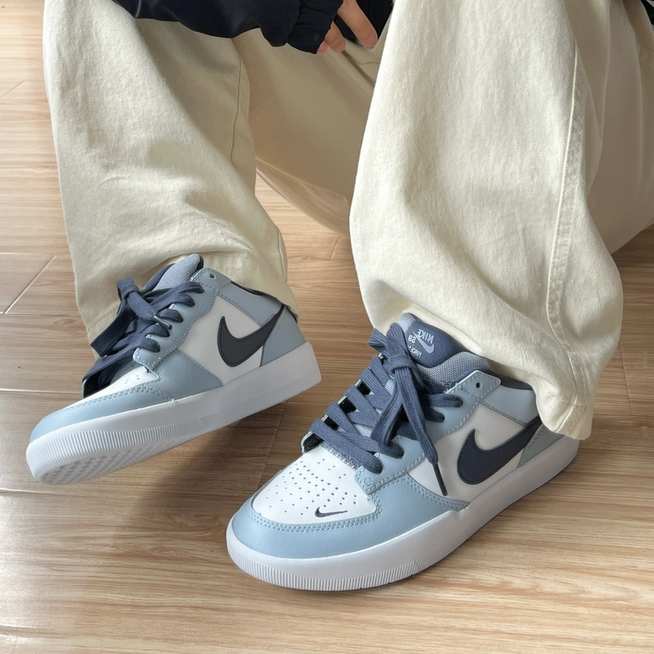 NIKE SB FORCE 58 北卡藍 復古 滑板鞋 休閒 男女同款 耐吉 HJ3489-141