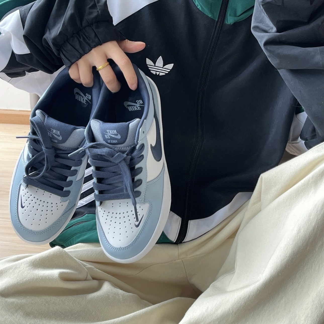 NIKE SB FORCE 58 北卡藍 復古 滑板鞋 休閒 男女同款 耐吉 HJ3489-141