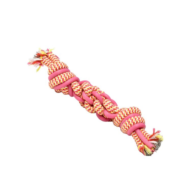 PLATZ 強韌 扭繩玩具 粉紅色 PZ70382