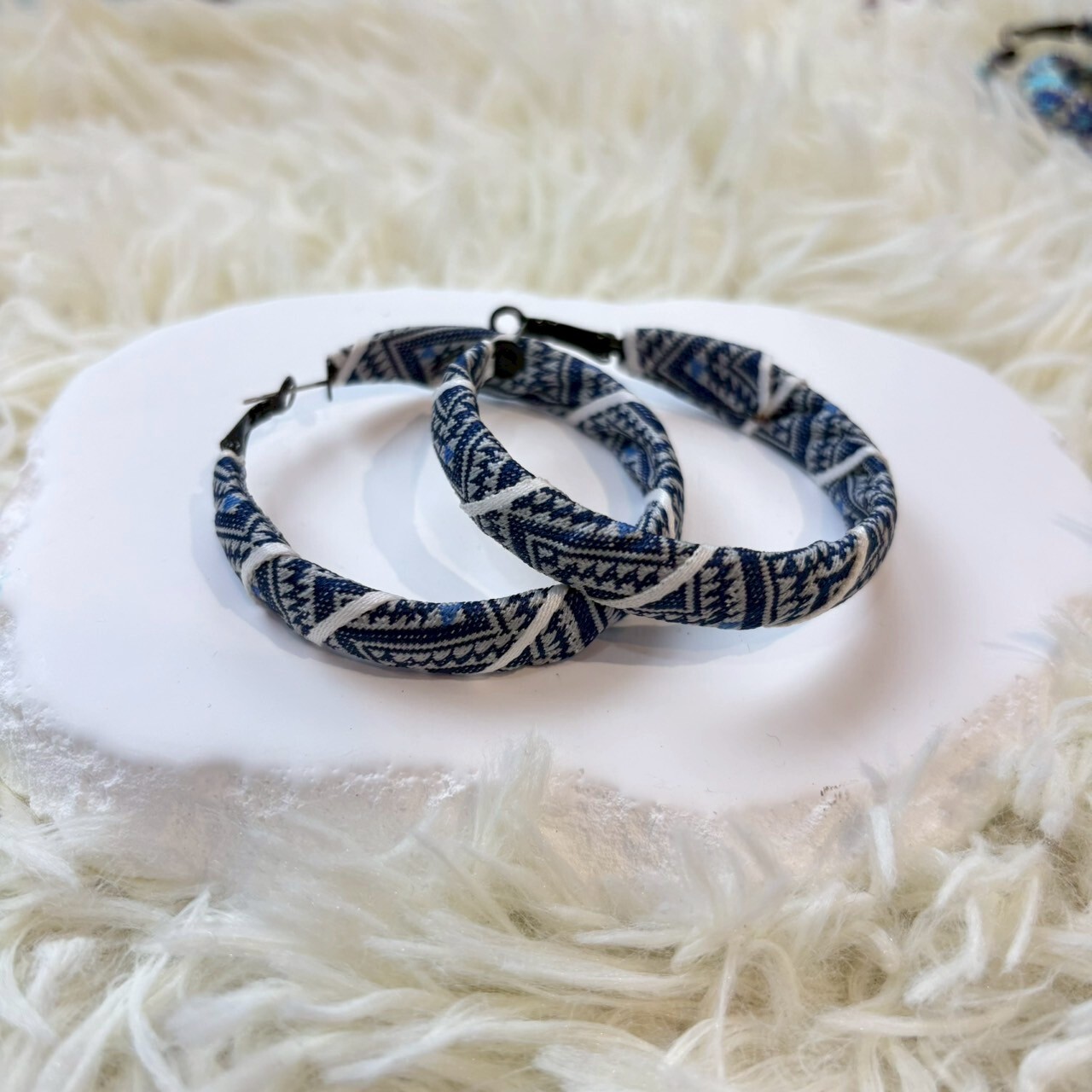 慕球手作／圖騰大圈耳環