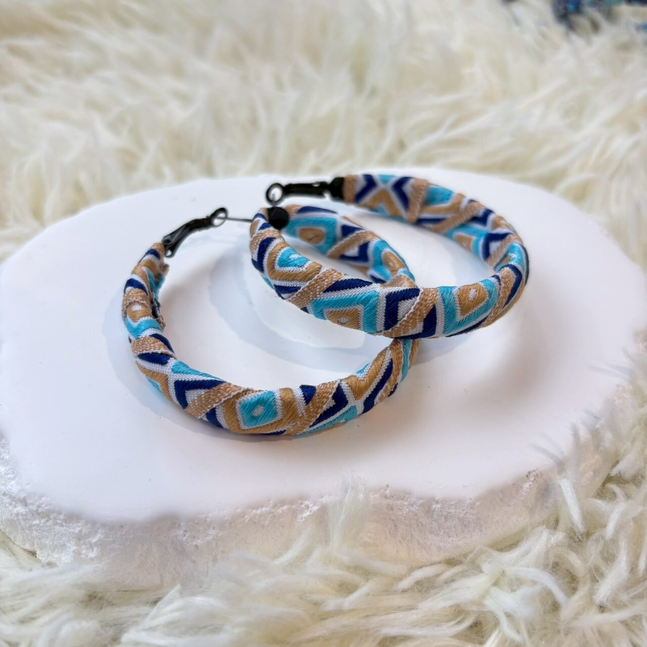 慕球手作／圖騰大圈耳環