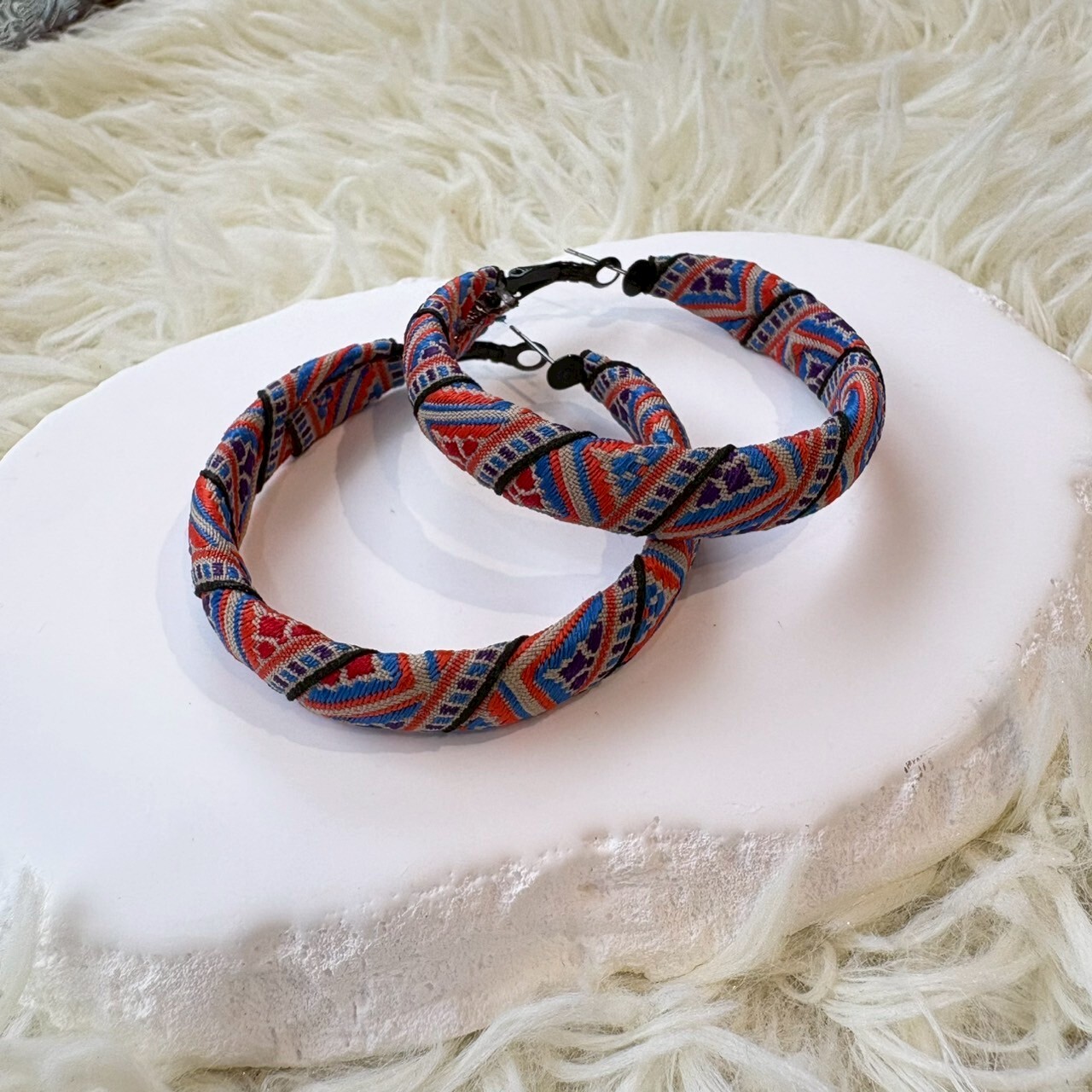 慕球手作／圖騰大圈耳環