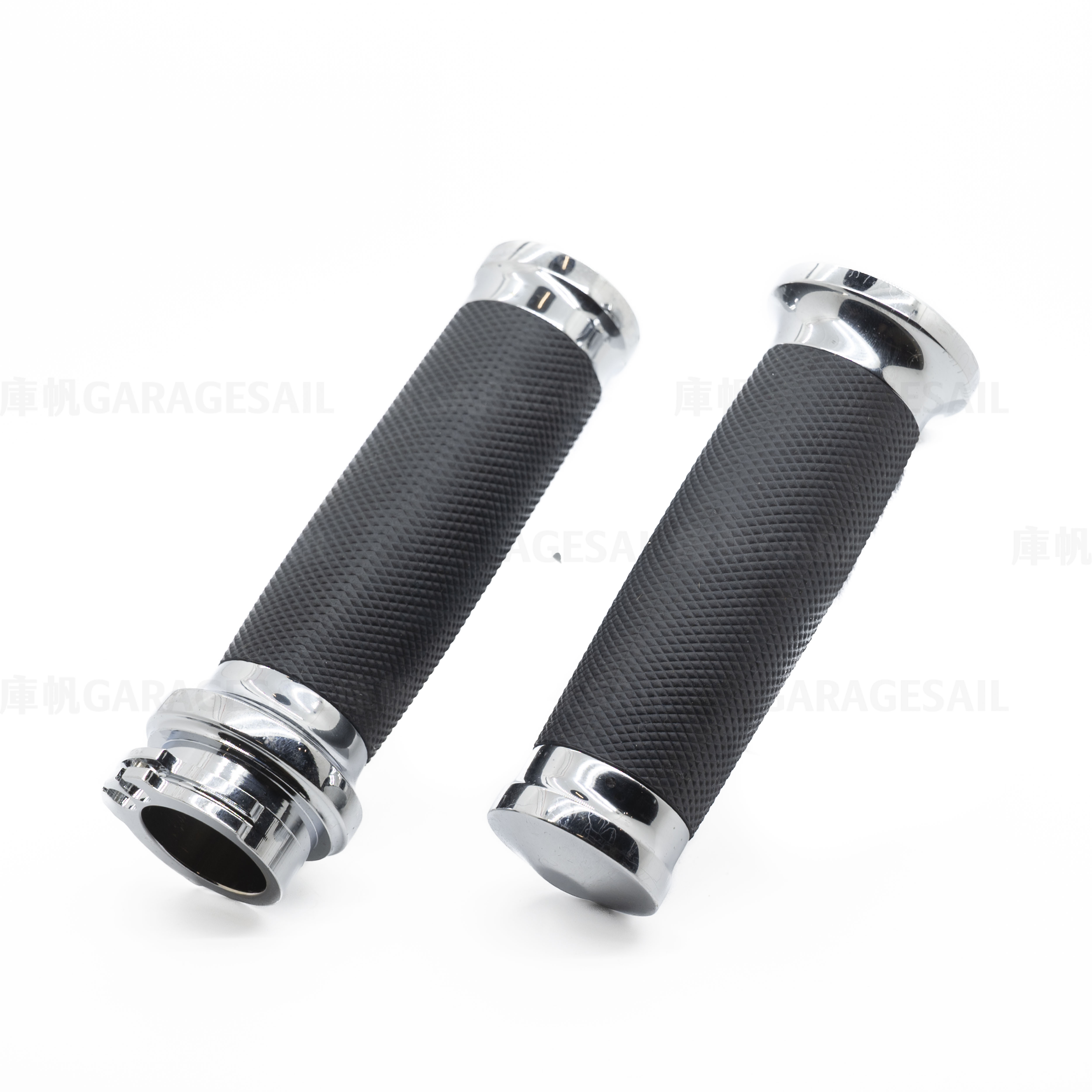 哈雷 專用 鋁合金握把套 - 電鍍銀