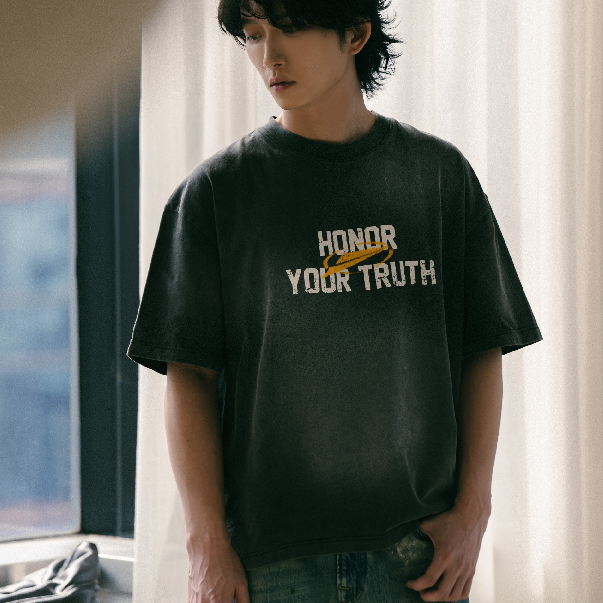 SENSE x Fengme Washed Boxy Cut Tee [SNExFM-T01]