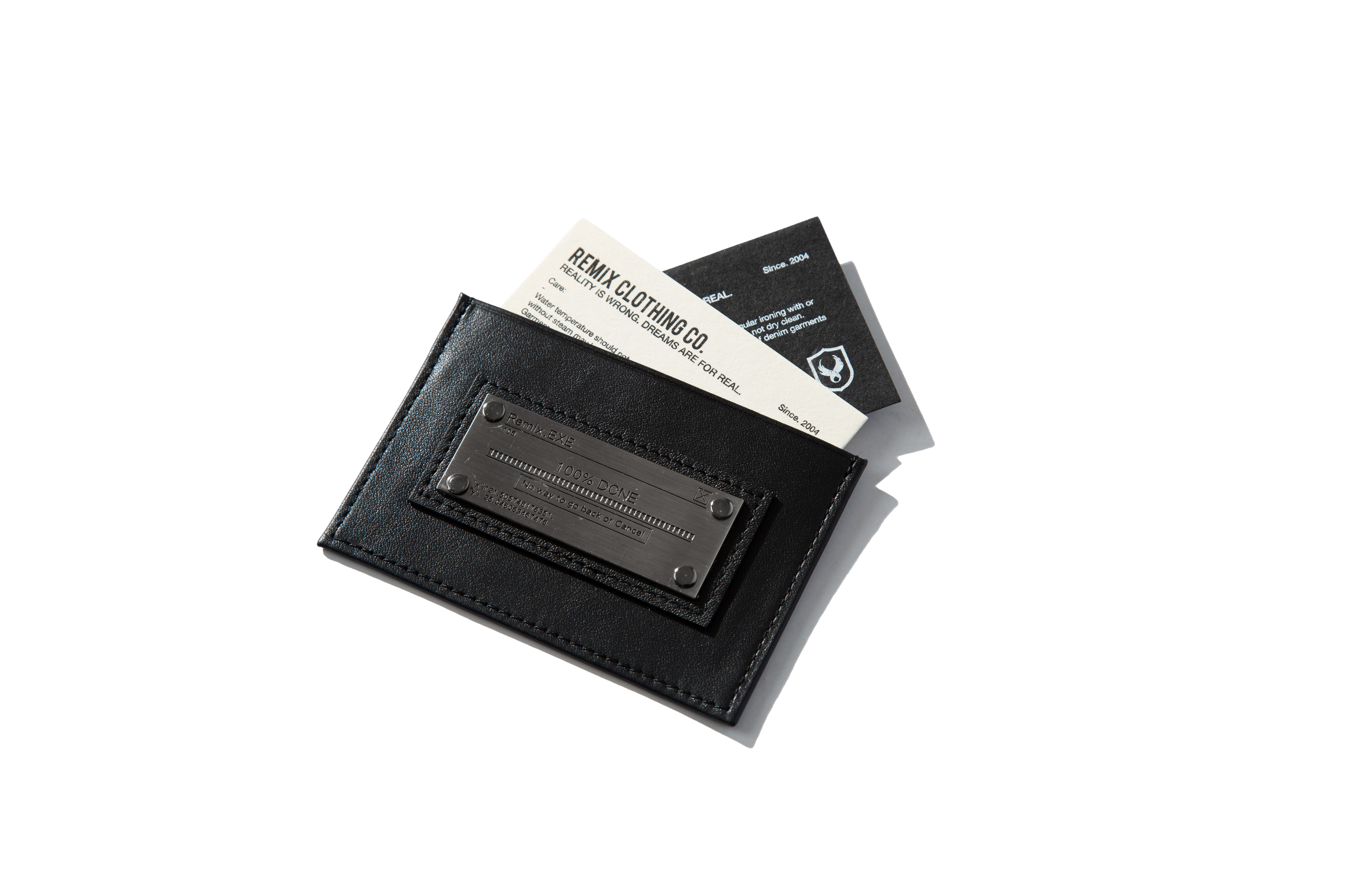 REMIX "Remix Iron Tag Card Holder" (Black)