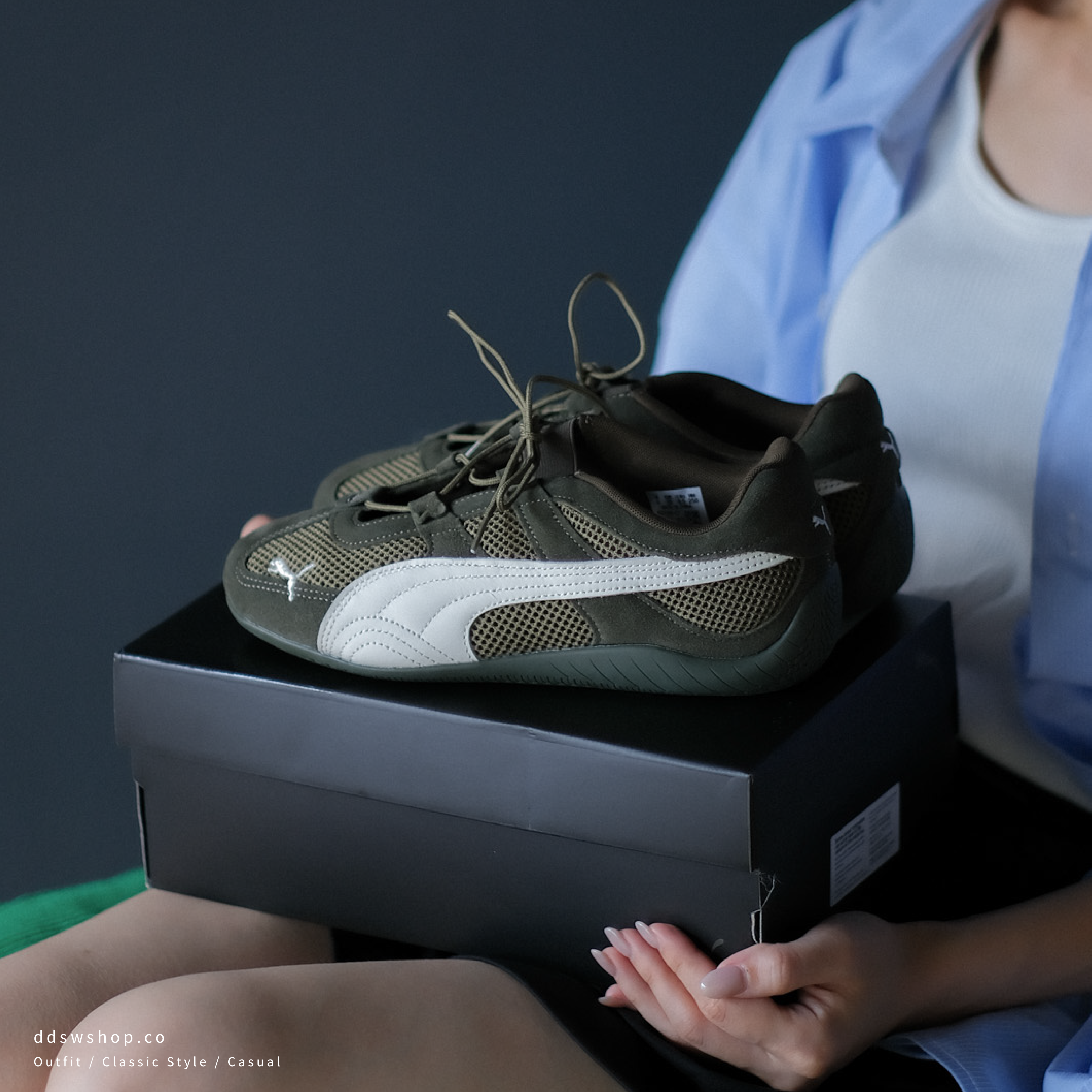 "代購" PUMA Speedcat Go 綁帶賽車鞋 橄欖綠 403589-07