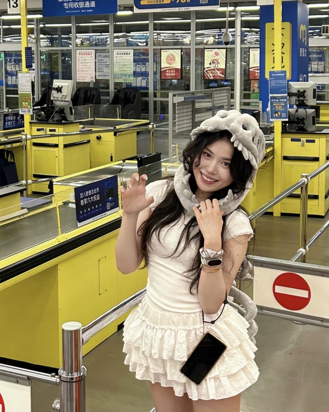 暴龍頭骨面具頭套 恐龍骨架 萬聖節派對道具