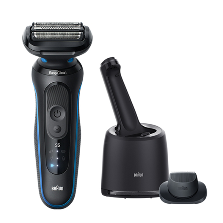 Braun 德國百靈 5系列 PRO 免拆快洗電刮鬍刀-藍色(52-B7200cc)