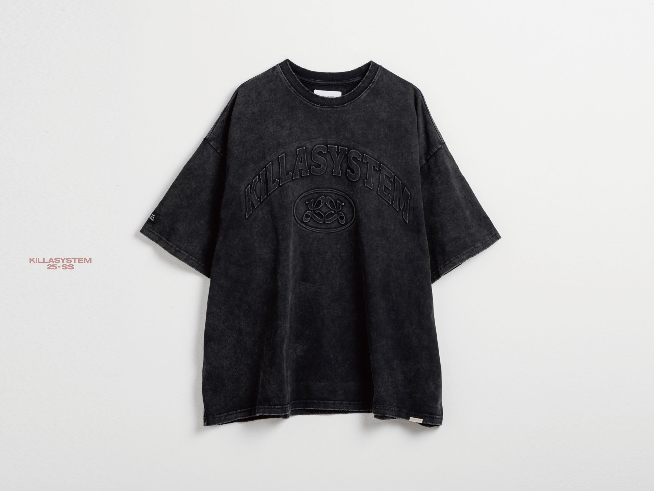 KILLASYSTEM 25S/S STAMP LOGO TEE 黑色