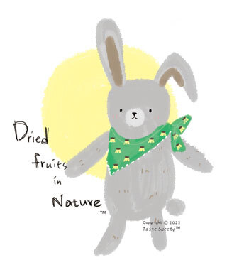 幸福果舖 Taste Sweety - 盈月圍巾兔水果乾-輕食包