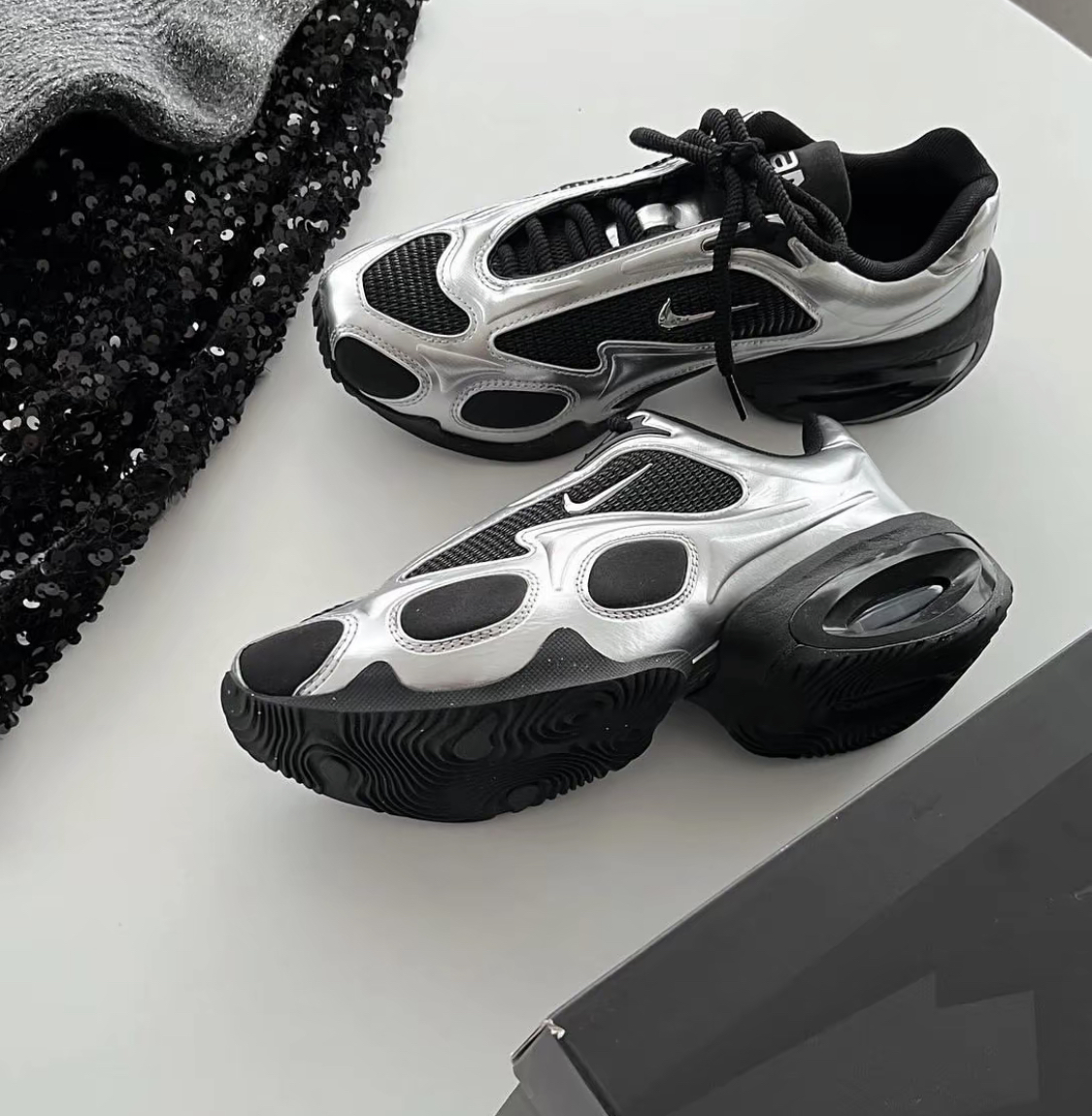 【APAIR】預購 Nike Air Max muse 科技感 黑銀 男女鞋 FV1920-001