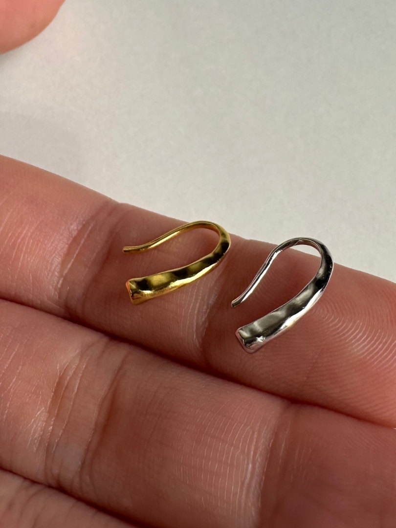 S925 argyle cut hook pierce