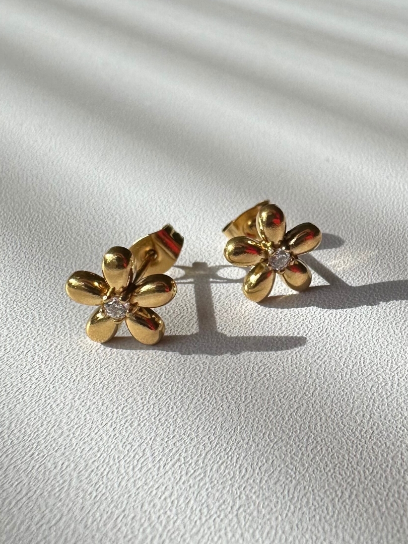 SS gold flower pierce