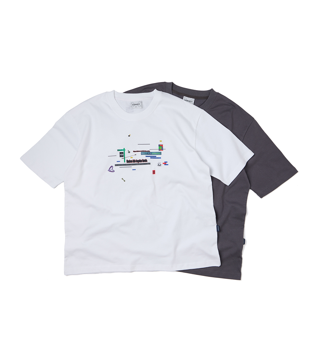 nozzle quiz®｜Unknown S/S Tee (Dark Grey/White)