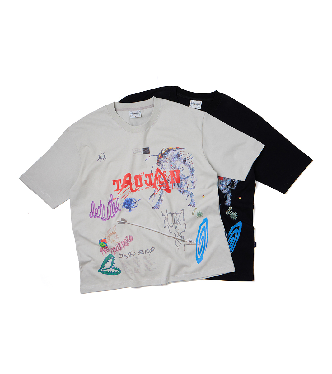 nozzle quiz®｜Trojan S/S Tee (Tech Grey/Black)