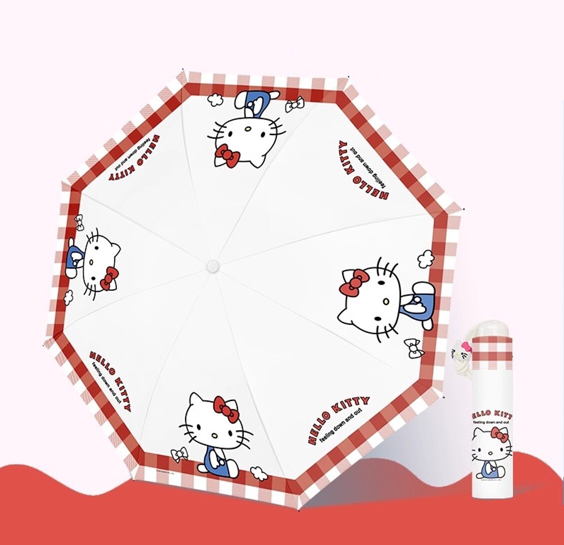 HELLO KITTY 防曬縮骨遮| 雨傘