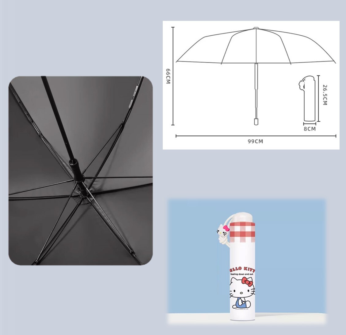 HELLO KITTY 防曬縮骨遮| 雨傘