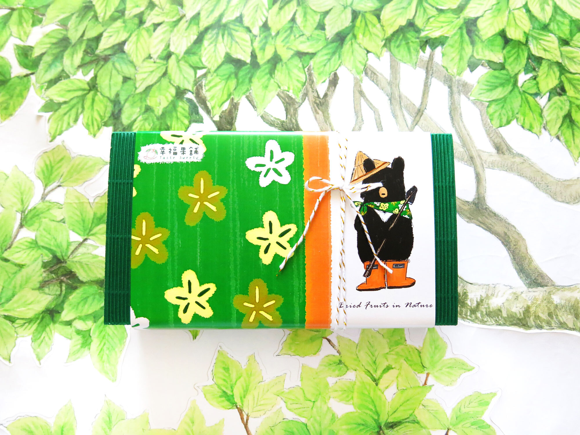 春漾花布農作熊水果乾小禮盒8入