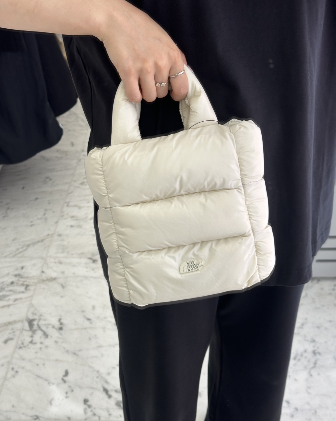 【預購】The North Face PLUMPY TOTE BAG MINI 手提 單肩 斜挎包 NN2PR68 白色標籤限定