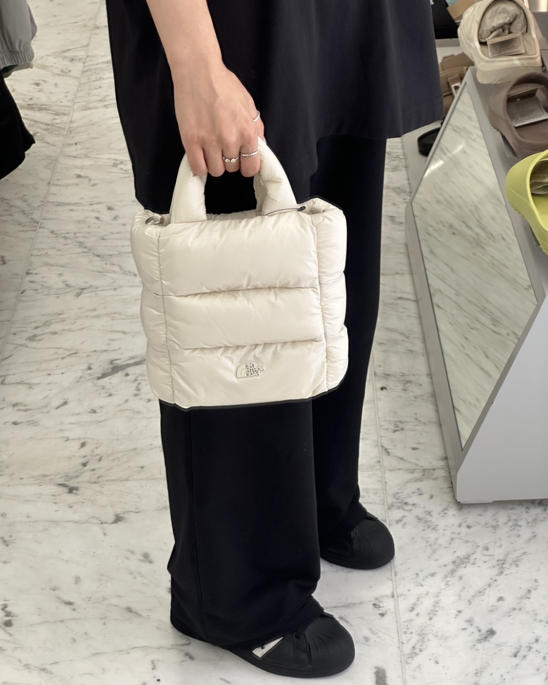 【預購】The North Face PLUMPY TOTE BAG MINI 手提 單肩 斜挎包 NN2PR68 白色標籤限定