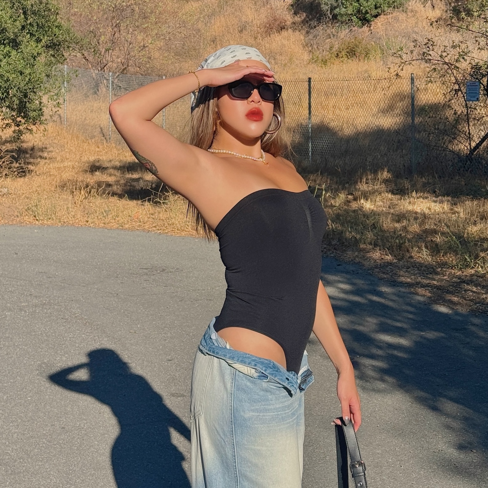 超彈力平口塑身Bodysuit(2色)