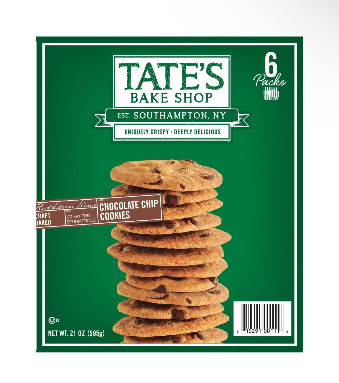 【直播】Tate’s Bake Shop LL0801137 脆薄朱古力曲奇（6包入)
