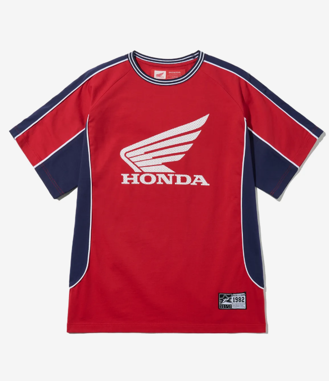 HONDA 本田 /  Football Color Block Short Sleeve Red / HFM1SS303ARD /  AUG25