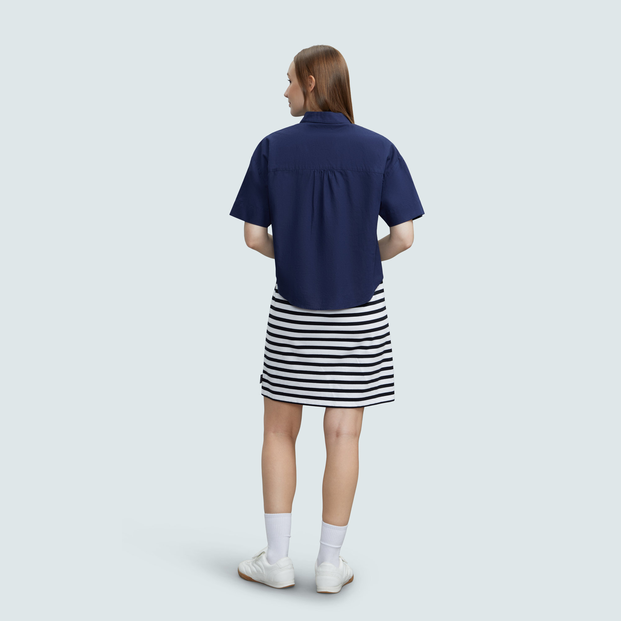 SPORT b. 女裝麻質短袖襯衫