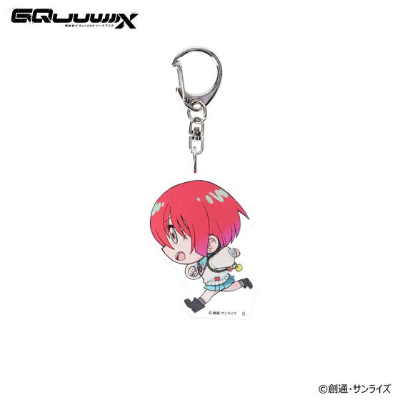 242296 Pbandai 預訂 2026/2月 機動戦士Gundam GQuuuuuuX 走るデフォルメシリーズ アクリルチャーム（全6種）
