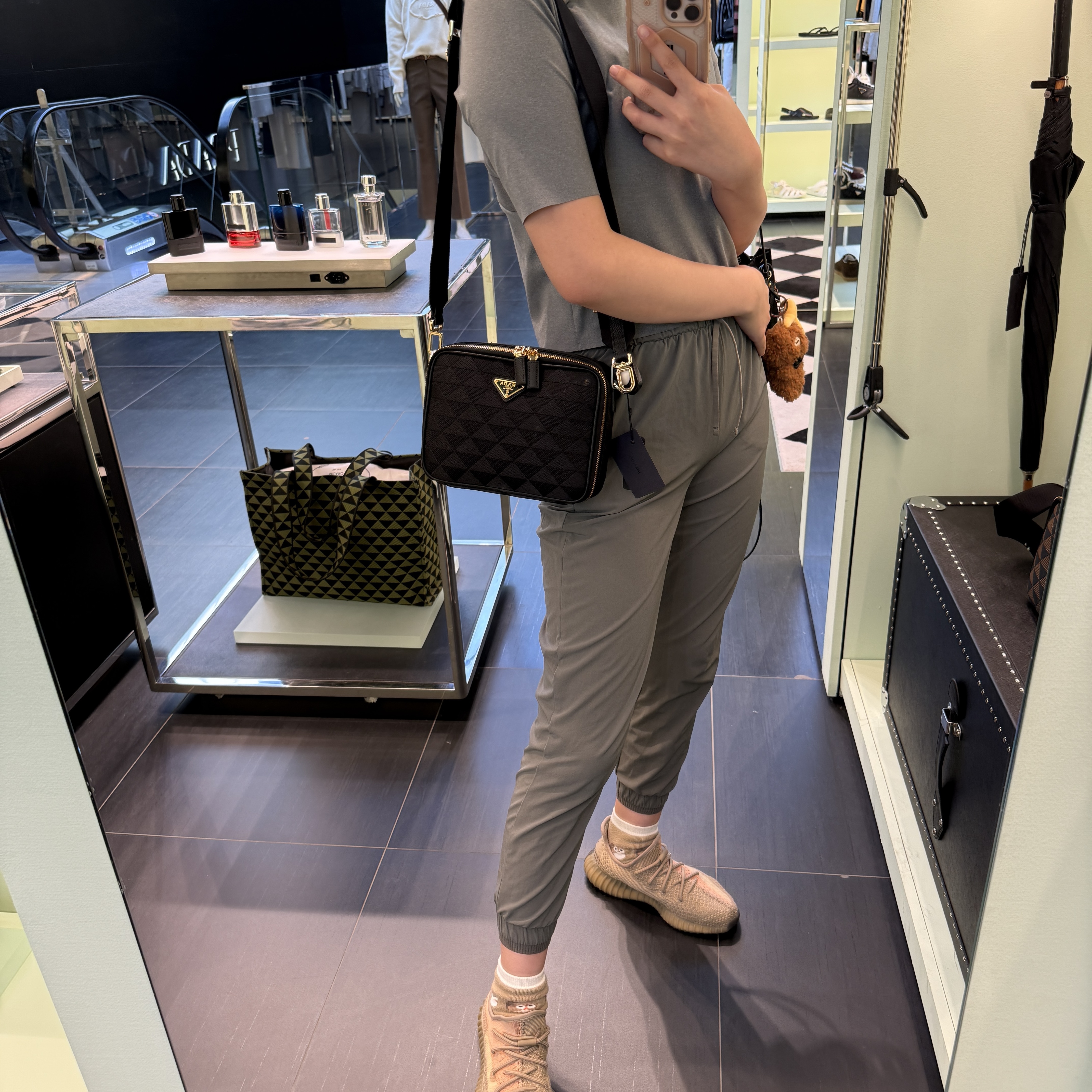 Prada Brique Camera Bag Black 2VH069