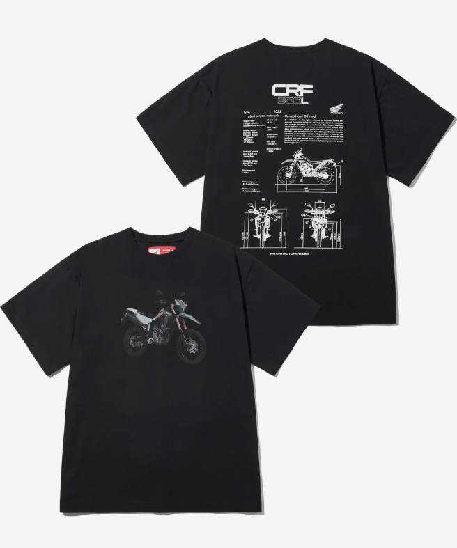 HONDA 本田 /  CRF 300L Modeling Short Sleeve Black / HFM1SS311ABK /  AUG25
