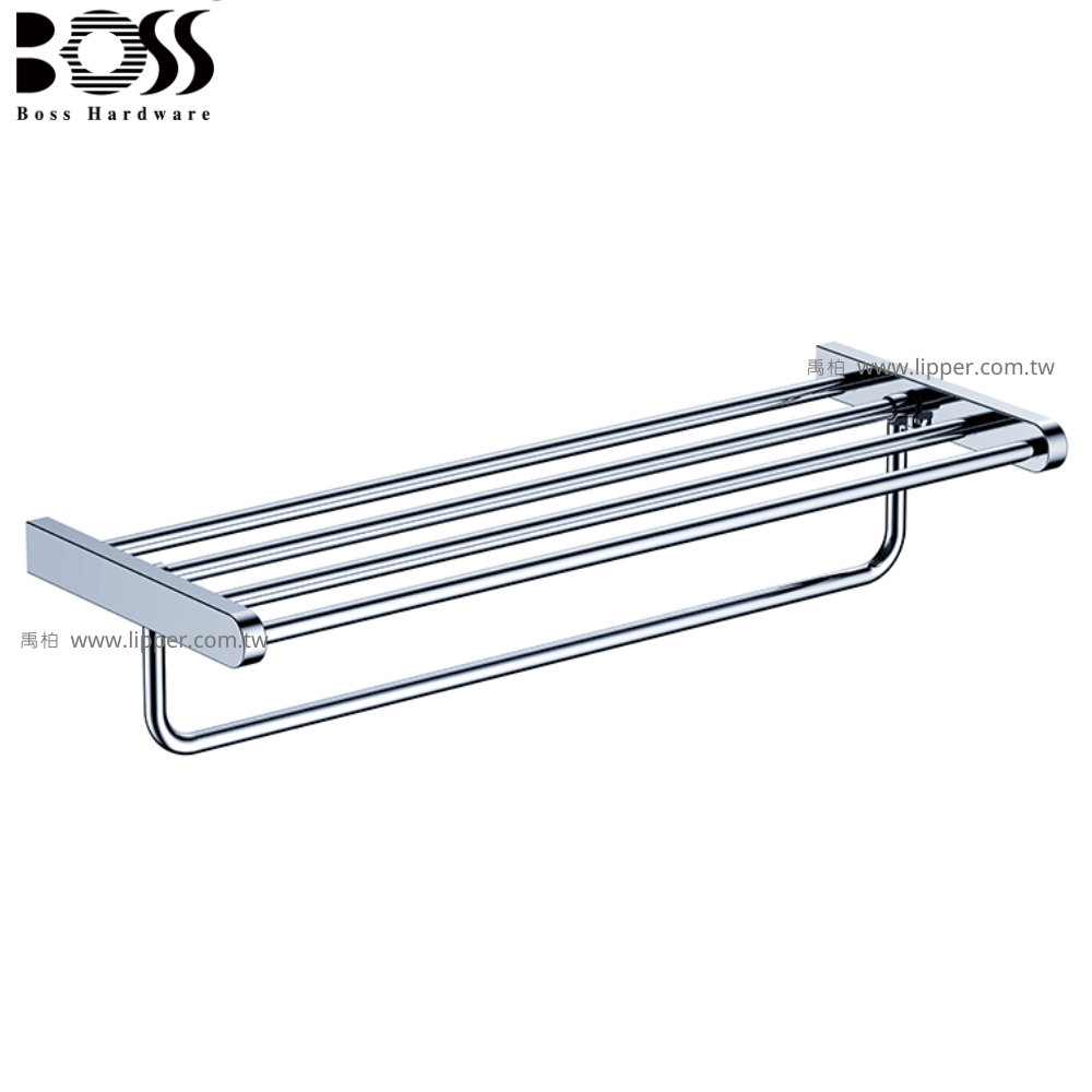 BOSS 不銹鋼雙層毛巾架 60cm D-11010