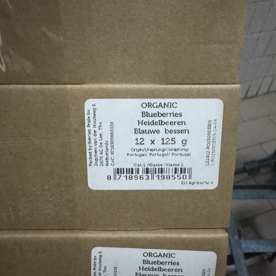 organic blueberries
