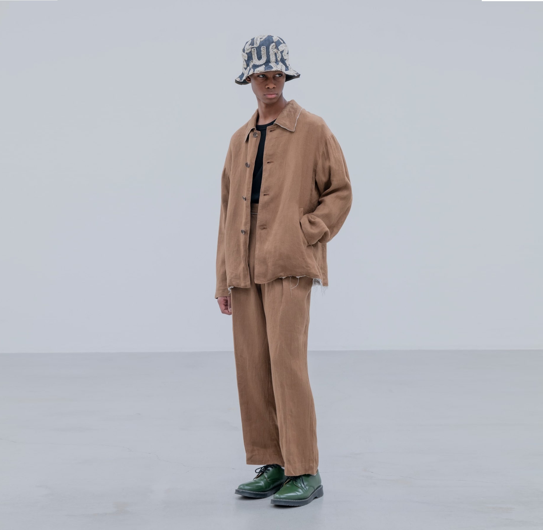 8/1 RELEASE: SOPH Uniform Experiment 2025 A/W BRUSHED LINEN CUT-OFF JACKET - PRE ORDER ITEM (預訂中)