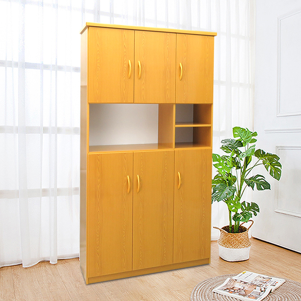 防潮防蛀 防水塑鋼3.2尺六門中開放高鞋櫃(五色可選)