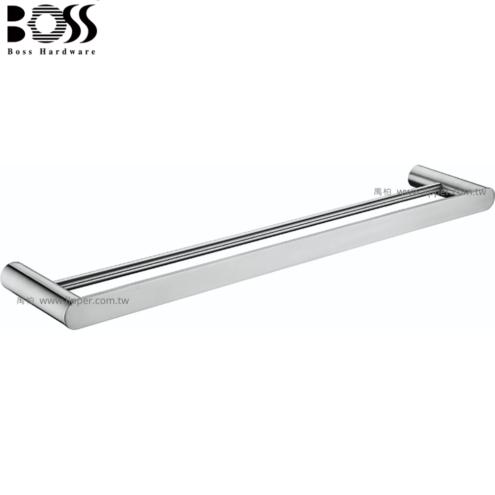 BOSS 不銹鋼雙桿毛巾架 60cm D-13008