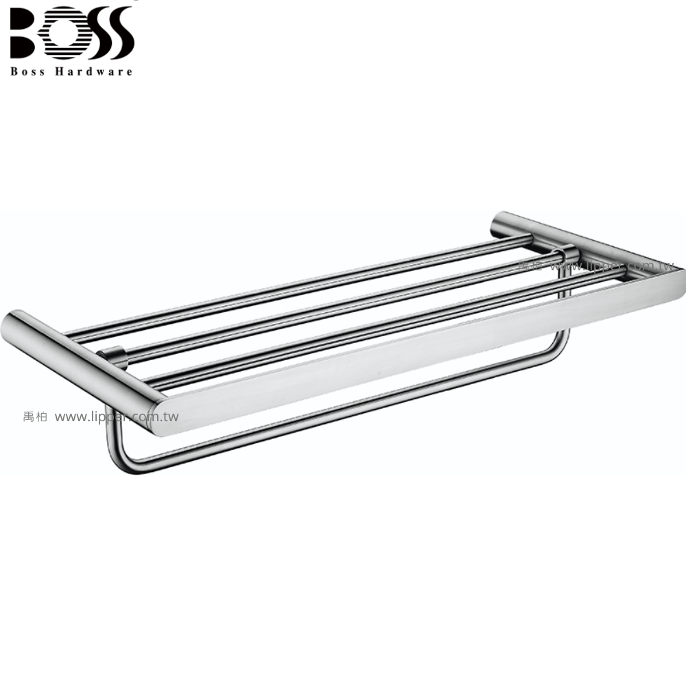 BOSS 不銹鋼雙層毛巾架 60cm D-13010