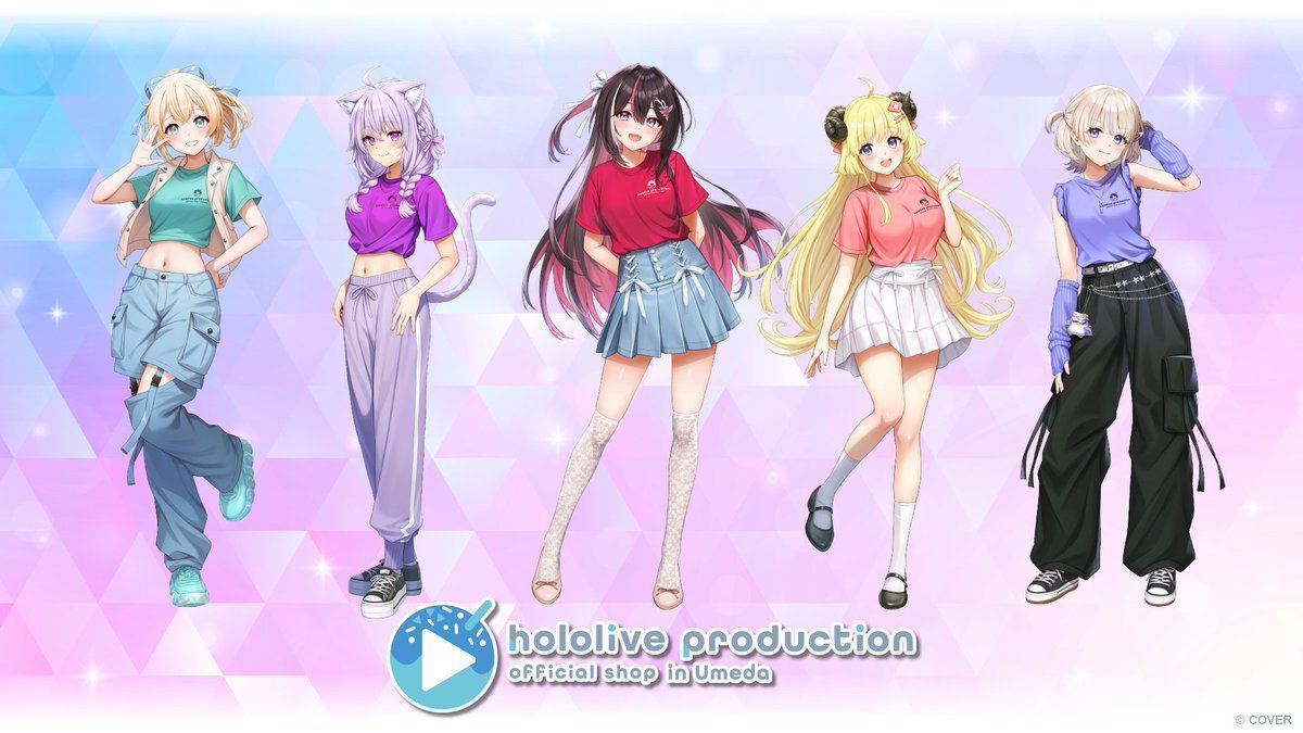 「場販」「官品代購」hololive Production Official Shop in Osaka Umeda 周邊  第2彈  ( AZKi/猫又おかゆ/角巻わため/風真いろは/轟はじめ)