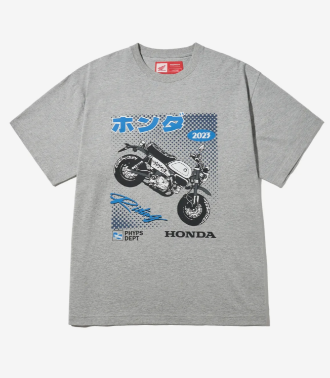 HONDA 本田 /  Anime MONKEY 125 Short Sleeve Grey / HFM1SS313AMG / AUG25