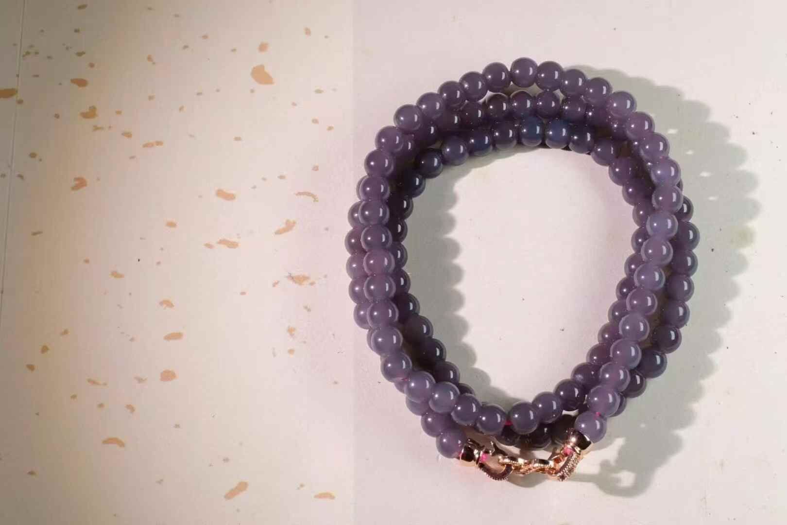 719740 和田玉煙紫珠鏈