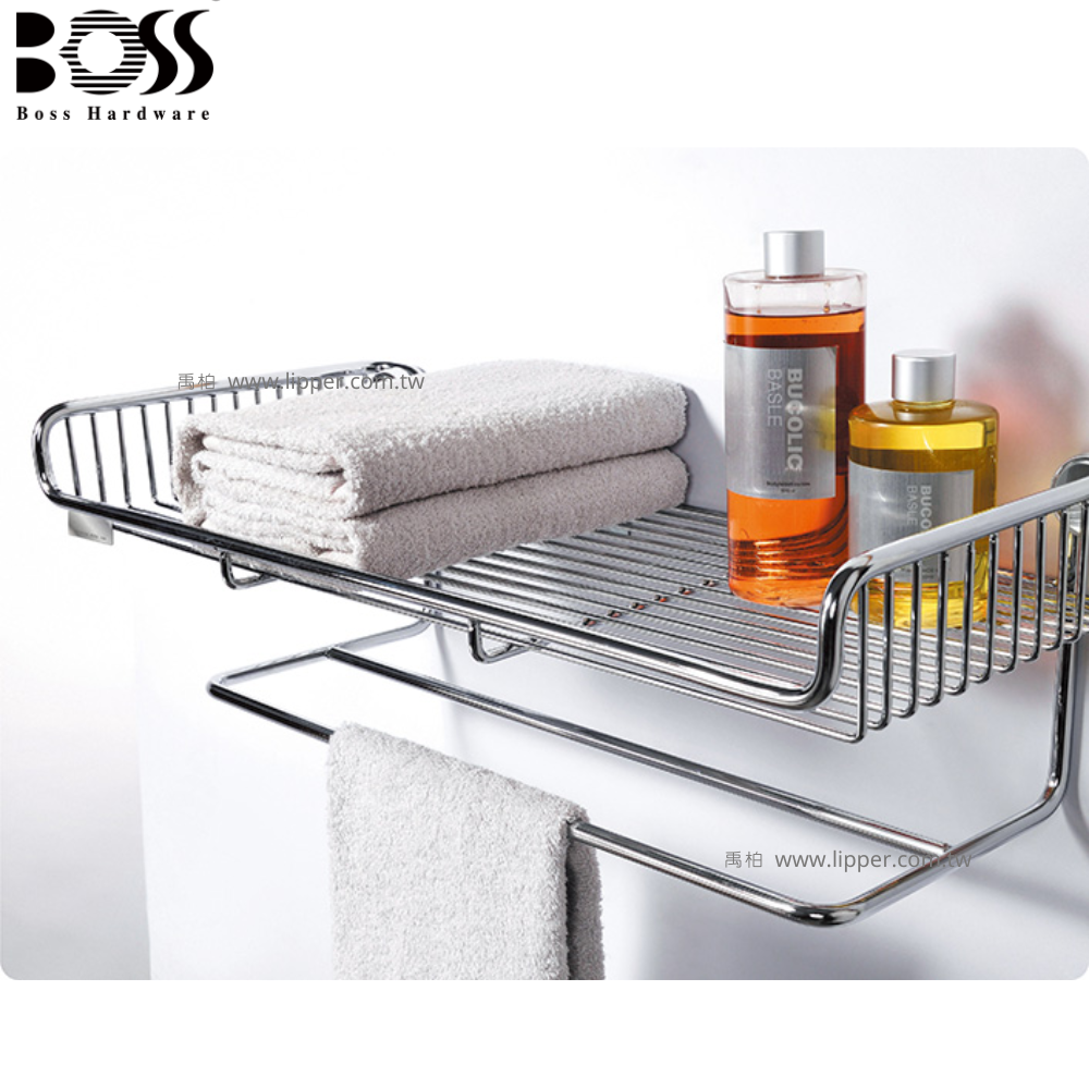 BOSS 不鏽鋼雙層置物籃 48cm 600-86